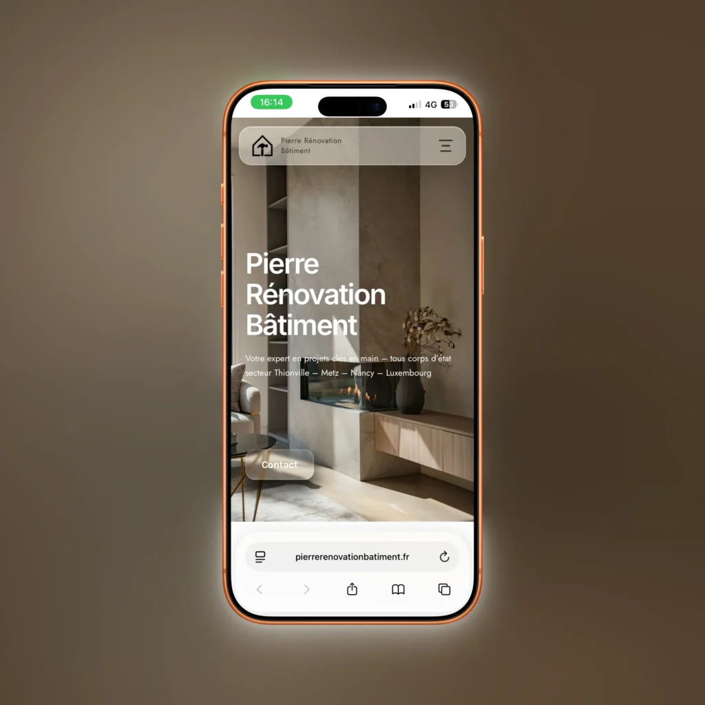 Création de site web pour rénovation bâtiment à Thionville